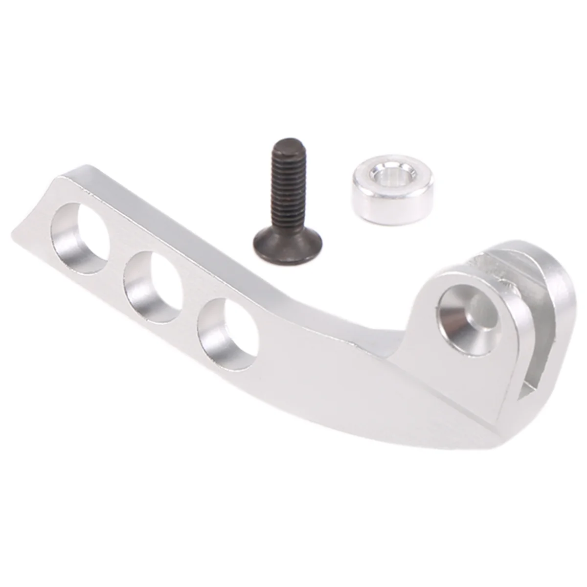 Ajustador de equilibrador de correa de cuello de transmisor de Metal de 4 agujeros para Control remoto Futaba Radiolink Frsky X9D RC, Vertical plateado