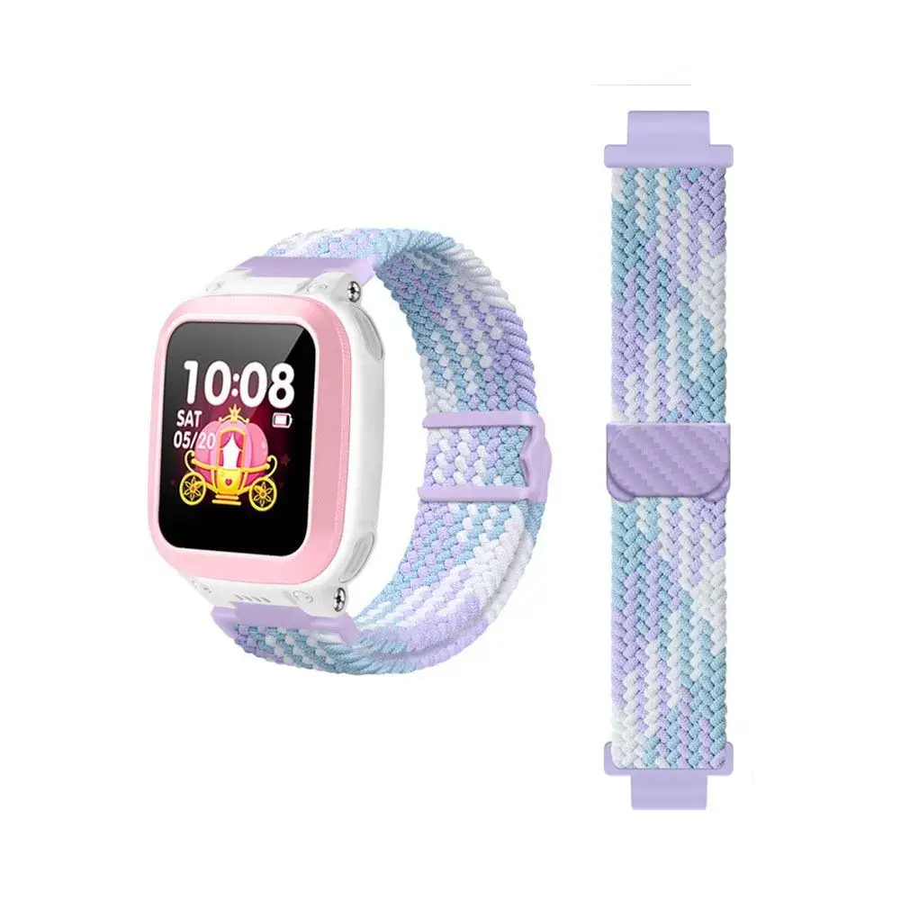 Universelles magnetisches Smartwatch-Nylonarmband mit Schnalle für Kinder 15/16/17mm Atmungsaktives, verstellbares, elastisches Ersatzarmband – Detail 23