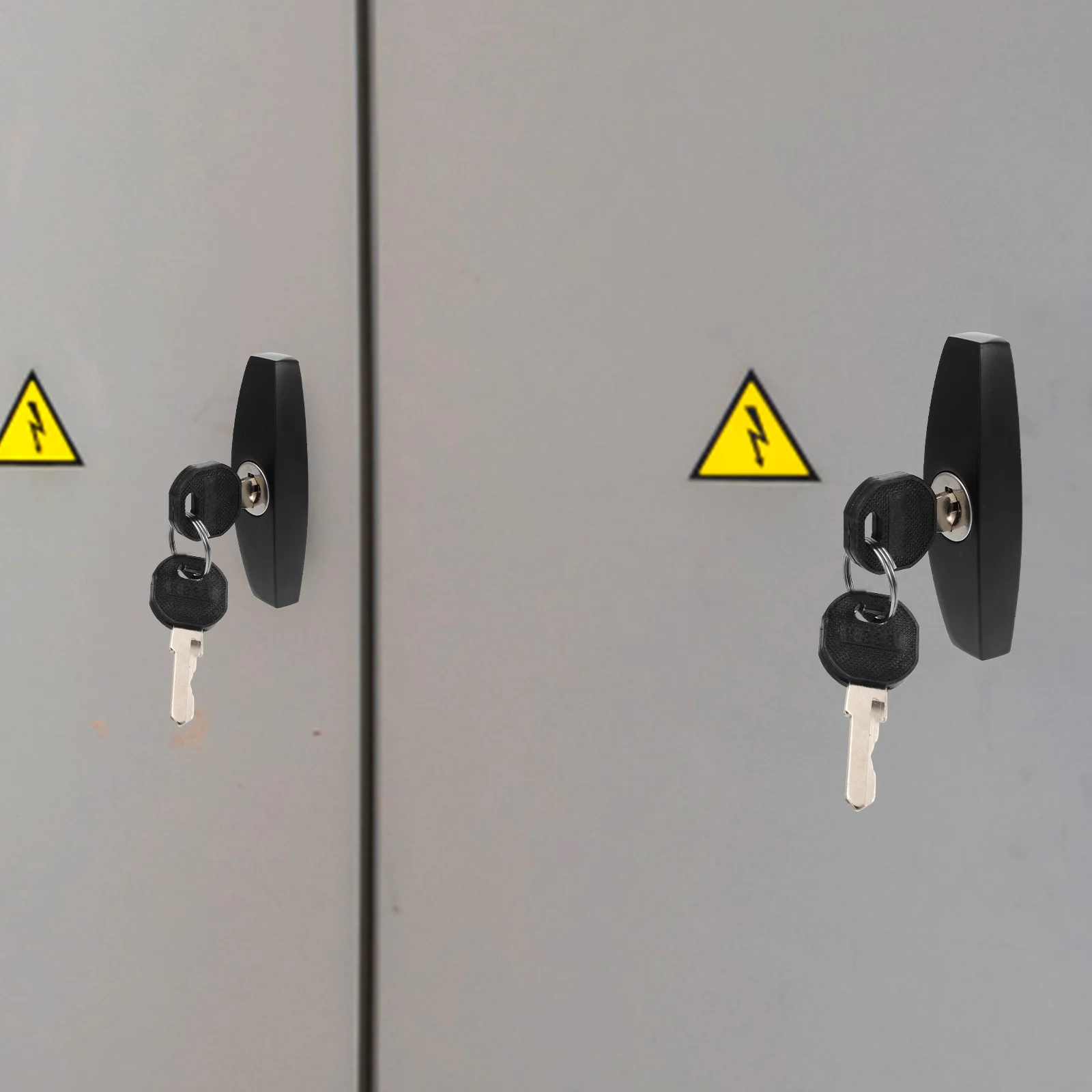 

T Handle Lock Cabinet Latch Black Handles for Cupboards Control Cam Zinc Alloy Water Resistant Toolbox Trailer Motor Home