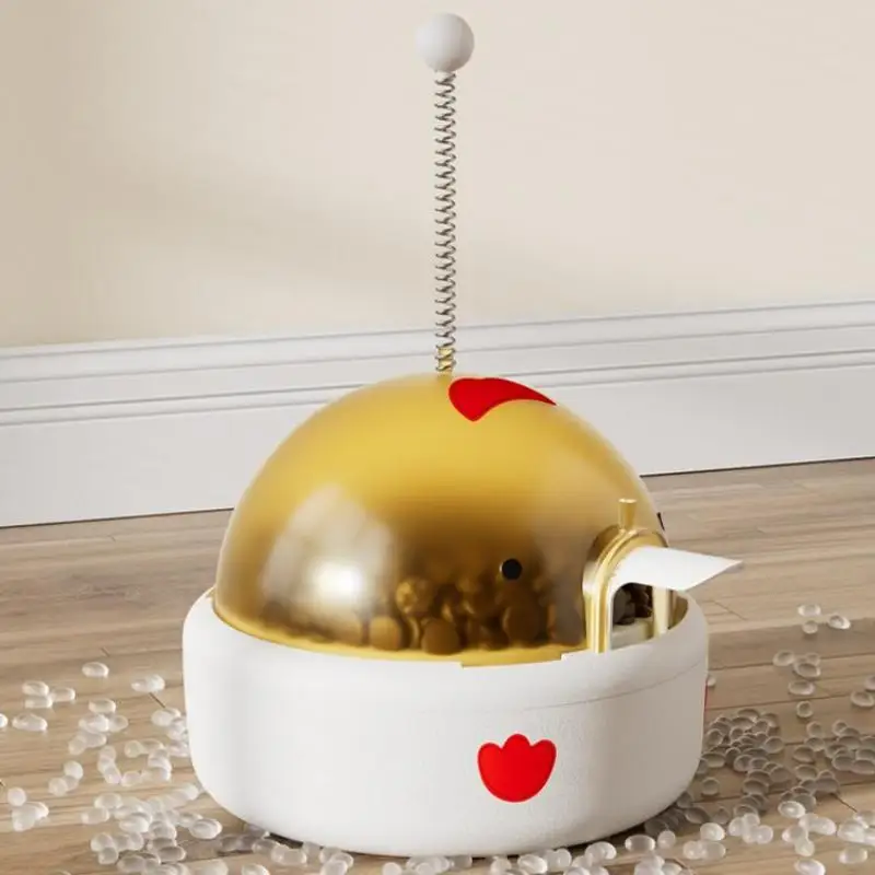 Dispensador de comida para cães e gatos, com bola, brinquedo alimentador engraçado, treinamento interativo, dispensador de comida, jogo interativo, quebra-cabeça, brinquedos sonoros