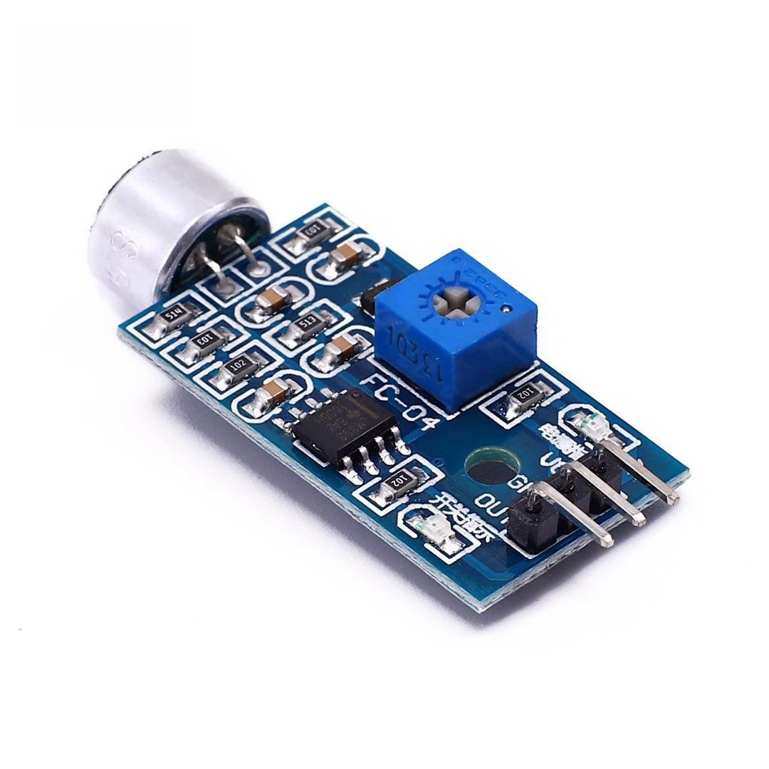 6pcs Sound Sensor Module Voice Detection Clap Switch Output High Low Level for Arduino DIY Voice Controlled Light