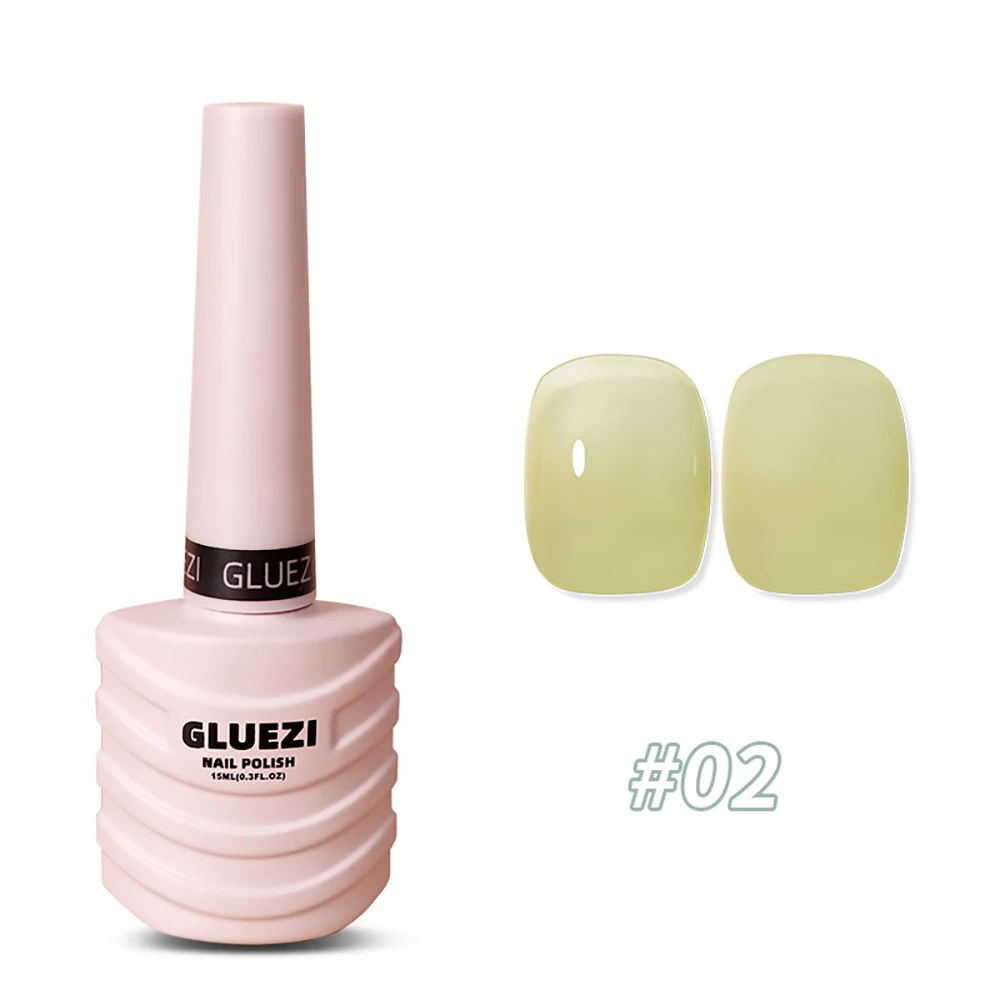 Summer Fresh Green Nail Tips Gel Semi Permanent Hybrid Varnish Ice Penetration Soak Off Base Gel Top Coat UV Extension Nail Gel