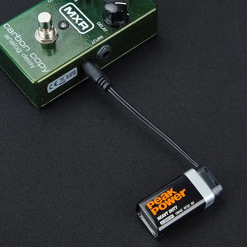 Effect Pedal 9V Battery Clip Converter Male DCJack Plug Power Cable Snap Connector For Guitar Effect Pedal Battery Power Adapter