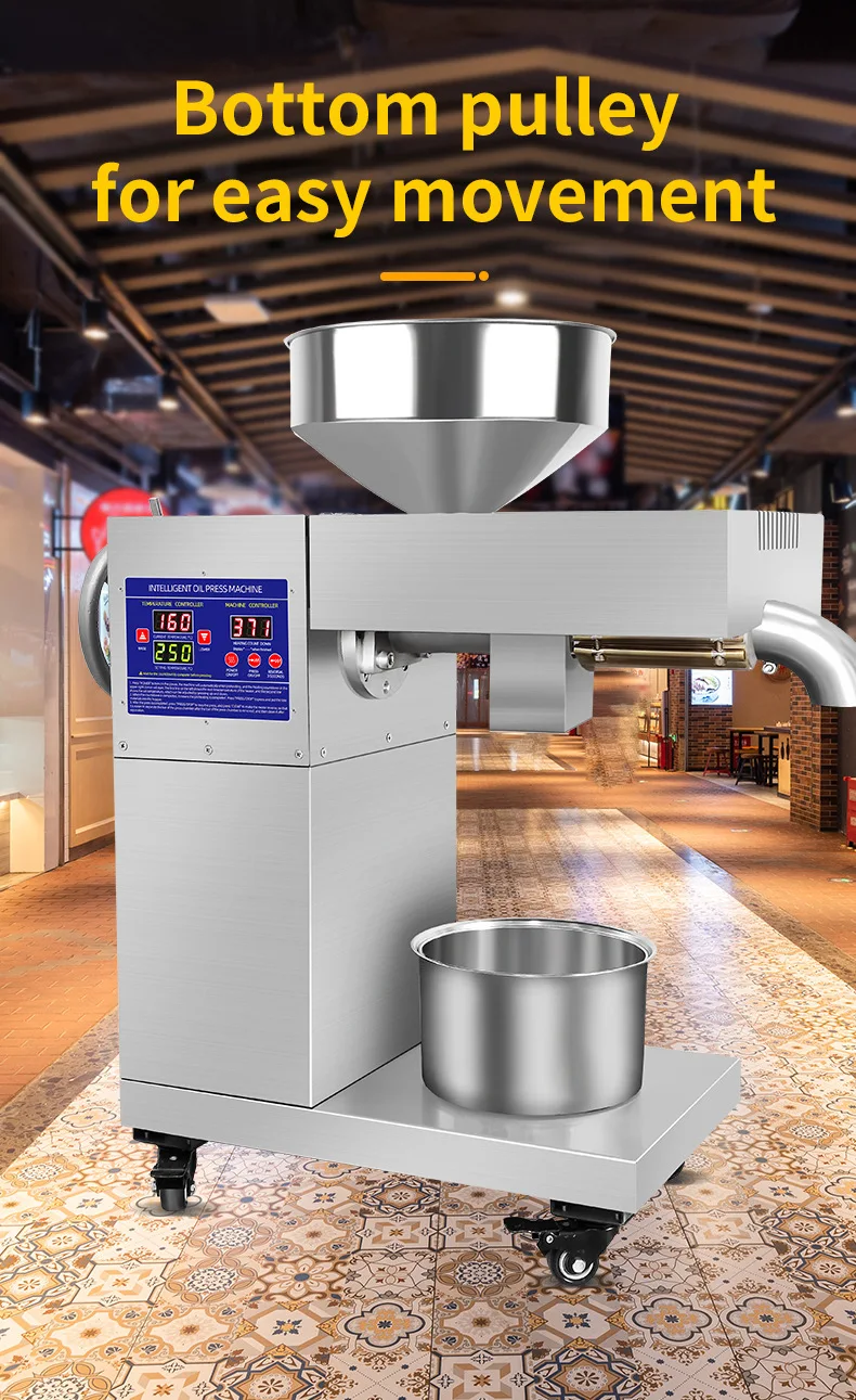 

Sunflower & Sesame Oil Press Machine Cold-Pressed Palm Equipment with Engine Core for Seeds Oil Pressing