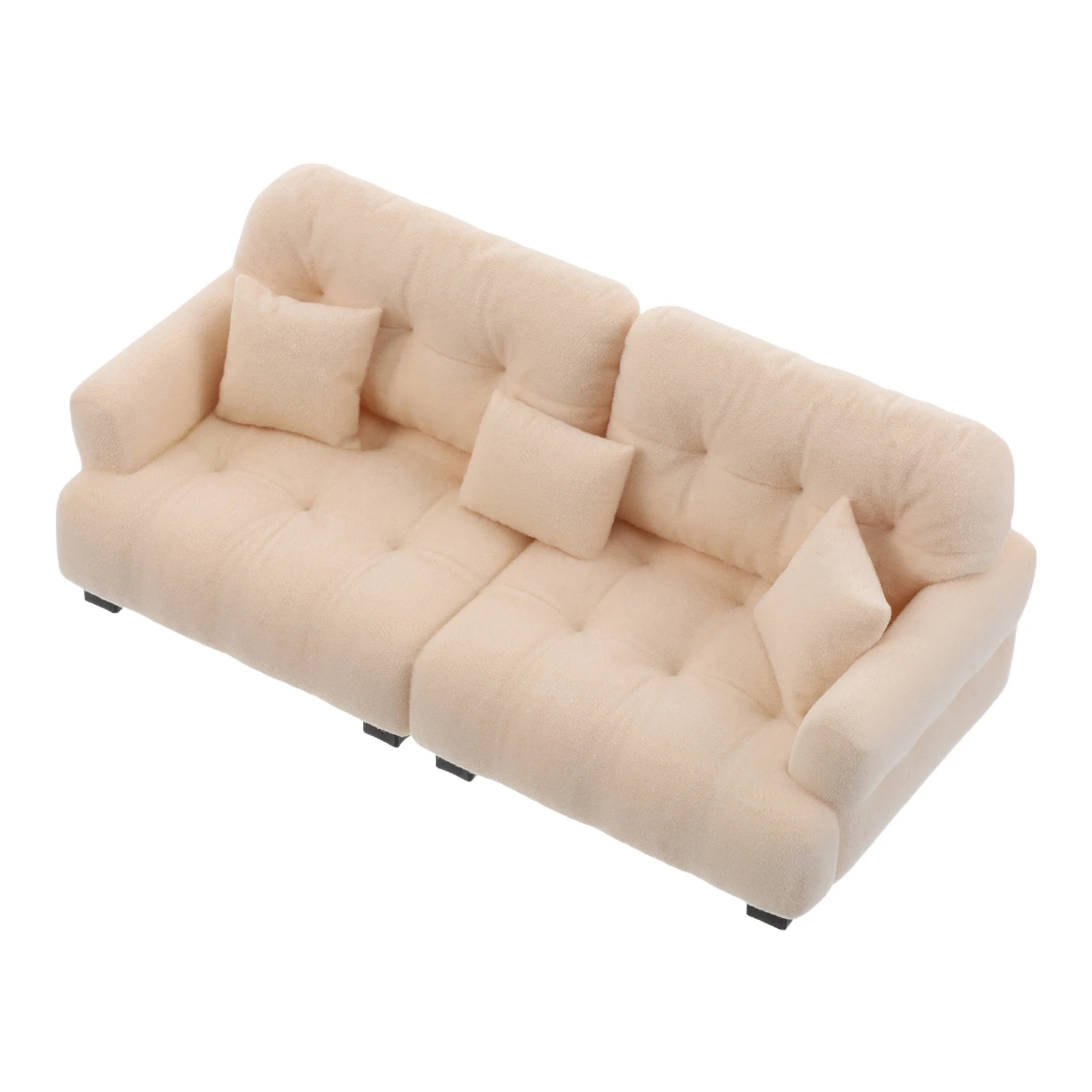 Mini Furniture Home Decor Dollhouse Realistic Living Room Sofa Play Accessories