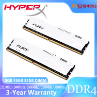 HyperX FURY DDR4 Ram 8GB 16GB 32GB Desktop Ram 2666MHz 3200MHz 3600MHz 2400MHz 2133MHz DRAM DIMM Memory 288pin White DDR4 Memory