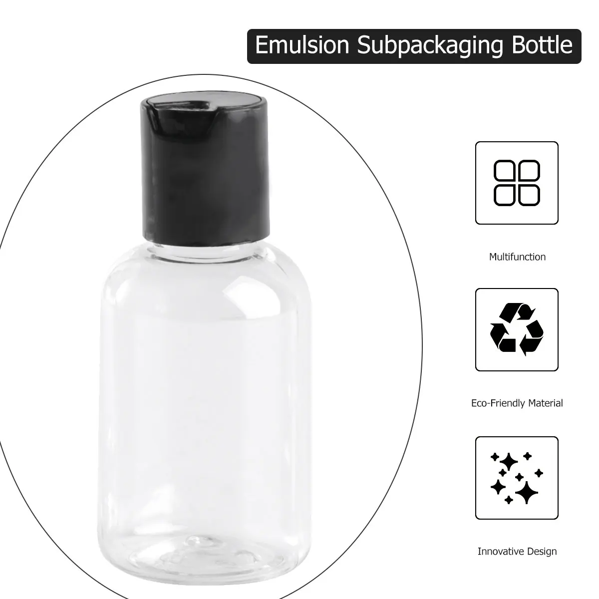 

12 Pcs 50ml Refillable Lotion Bottle Portable Travel Size Clear Plastic Container for Hand Soap Shampoo Body Wash Hair Gel Wide