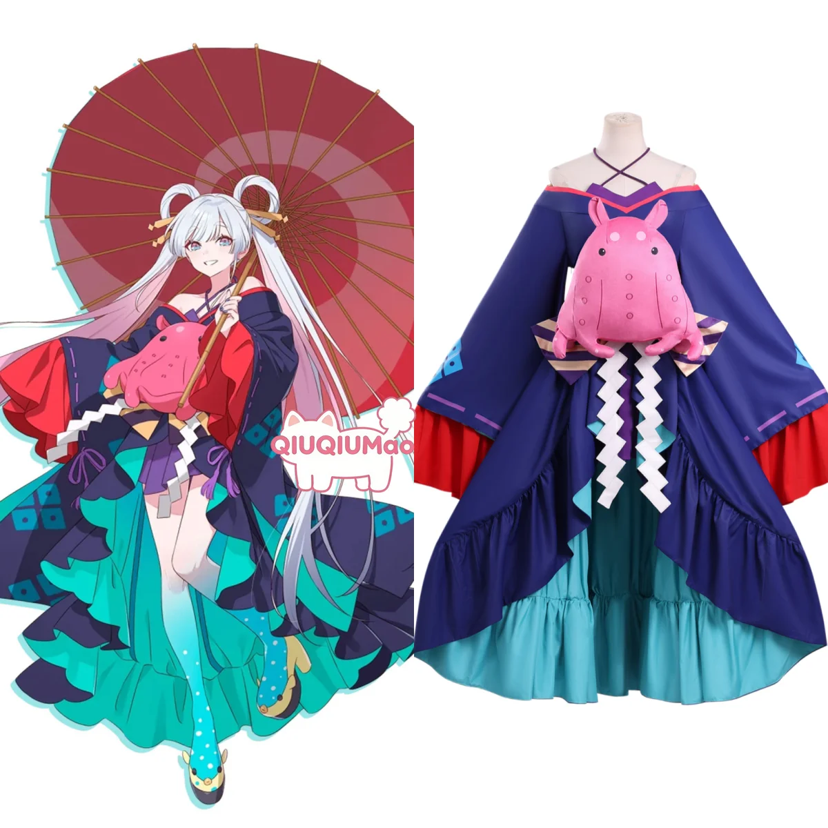 

Cosmic Princess Kaguya Cosplay Costume Anime Yachiyo Tsukimi Role Playing Cute Fashion Dress Outfit Women Comic Con Party Set