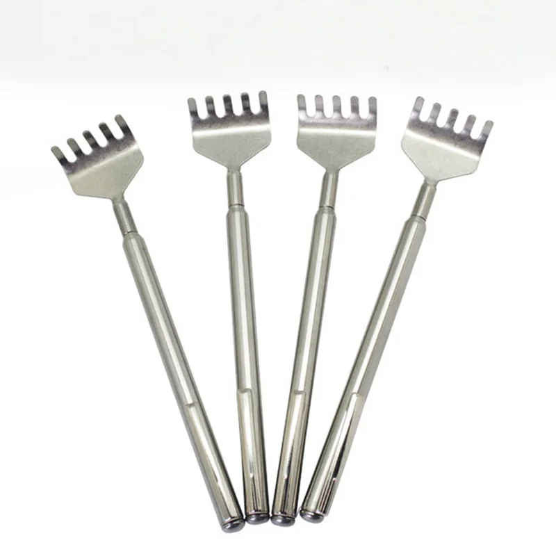 ステンレス鋼爪マッサージペンクマ伸縮式拡張可能なハンディバックスクラッチャー金属在庫 2018 最新最新