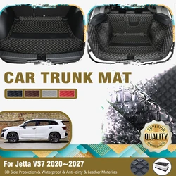 Car Rear Trunk Mats For Volkswagen VW Jetta VS7 2020-2027 Anti-dirty Boot Cover Storage Pad Cargo Liner Carpets Auto Accessories