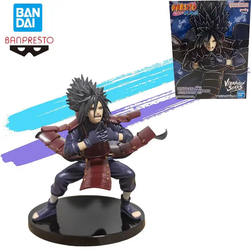 

Genuine Brand New Unopened Bandai Banpresto Naruto Vibration Stars Uchiha Madara Anime Action Figures Model Decoration 13Cm Toy