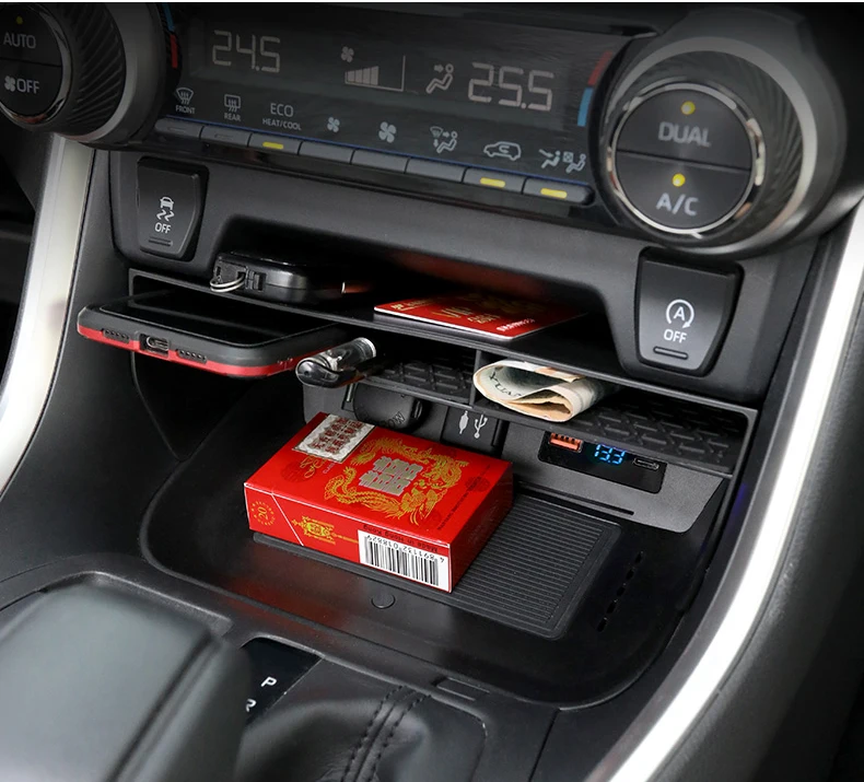 Für Toyota RAV4 XA50 2019 2020 2021 2022 2023 2024 2025 Hybrid Auto Mittelkonsole Aufbewahrungsbox Organizer Halter Zubehör – Detail 11