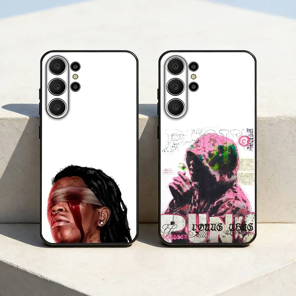 

Y-Young T-Thug UY SCUTI Phone Case For Samsung S26,S25,24,23,22,30,21,10,9,Ultra,Plus,Lite,FE Soft Black Case