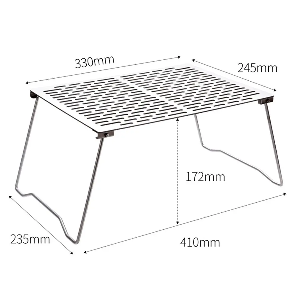 Imagem -05 - Titânio Assar Quadro com Pernas Dobráveis Piqueniques para Churrasco Fogueira Churrasco Kit Camping Grill Mesa Dobrável Festas ao ar Livre