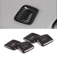 For BMW 5 Series G60 2024 ABS Carbon Fiber Texture Car Roof Microphone Horn Sequins Cover Trim Interior Decoration 4pcs