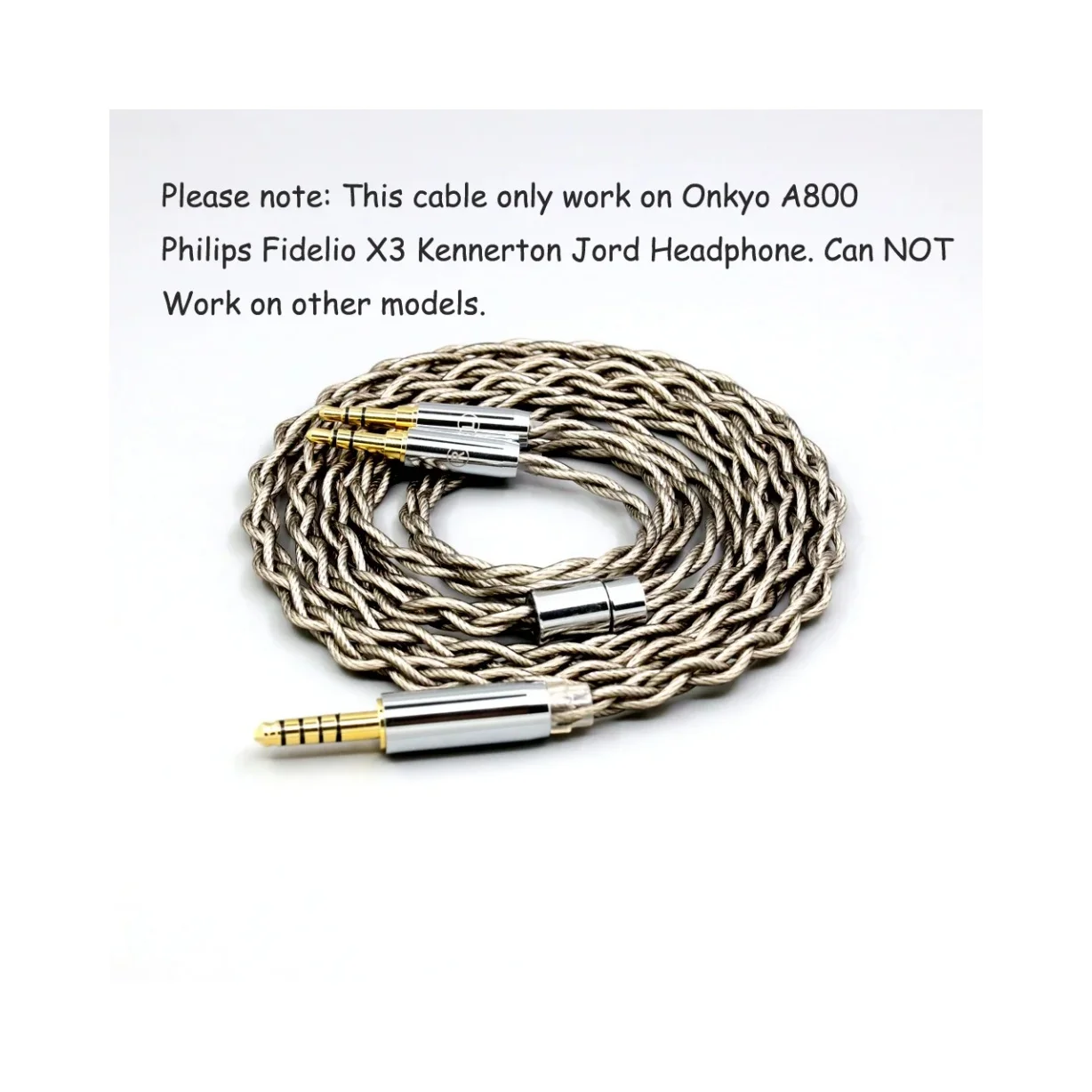 Кабель для наушников из чистого серебра 99% для Onkyo A800 Philips Fidelio X3 Kennerton Jord с графеновым покрытием Shield 8686