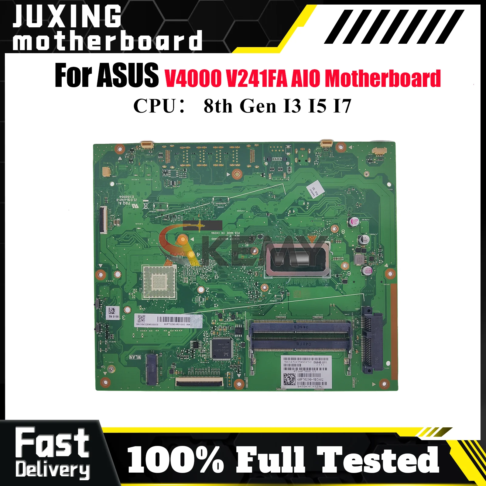 

V241FA Motherboard For ASUS Vivo AiO V4000 V241F V241FA V241FF Mainboard With I3 I5 I7 CPU 100% tests OK fast shipping stk