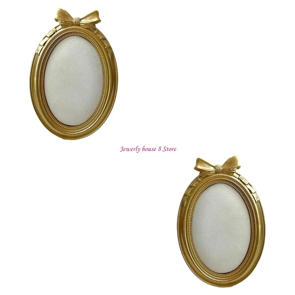 

Decorative Bowknot Jewelry Holder Fabric Fabric Resin Frame for Retail Home Use