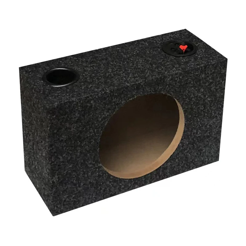 10-Inch New Ultra-thin Coaxial Speaker Empty Cabinet Wooden Box Square MDF Felt Car Modified Subwoofer Passive With Junction Box