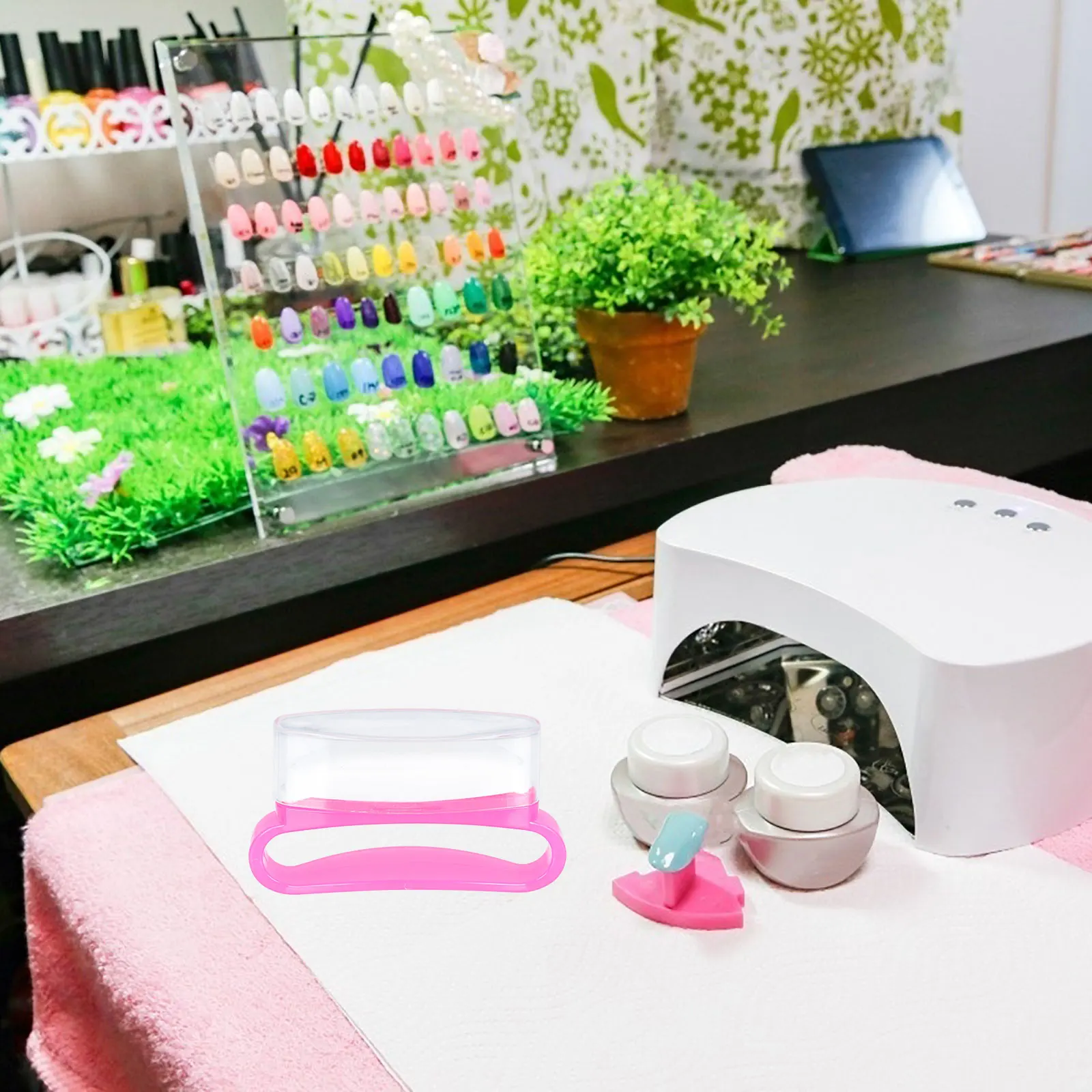 

3Pcs Nail Polishing Brush Sheepskin Pink Handheld Buffer Nail Care Tool Portable Waxing Polish Accessory Waxing Brush