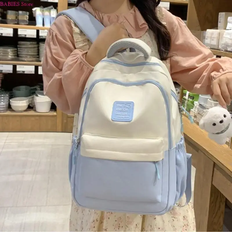 

C9GB Large Capacity School Bag Student Books Bag for Woman and Man Laptop Backpack