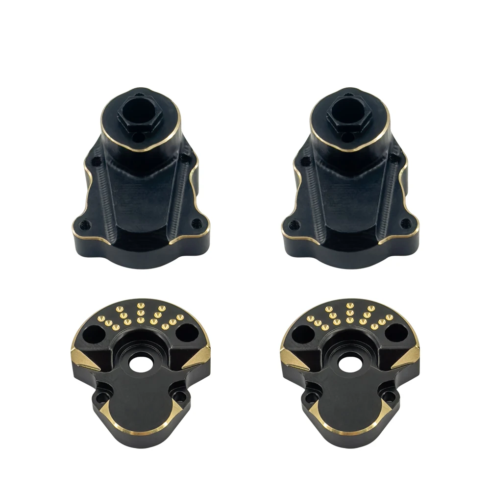 Revestimento de bronze traseiro externo e interno portal habitação 70.3g preto para redcat ascent-18 rc carro atualização peças crawler acessórios 1/18