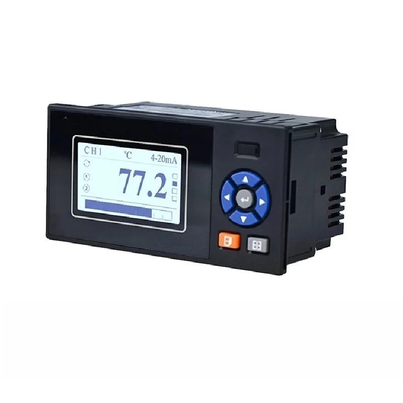 

Промышленный безбумажный регистратор данных R2100E с 4-канальным универсальным входом, релейным выходом RS485 Modbus RTU и функцией сигнализации