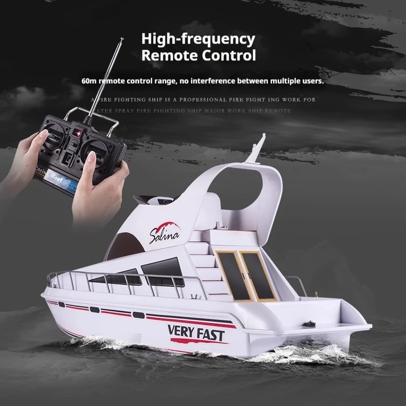 

2,4G Мини-игрушки Heng Long RC Гоночная лодка Высокоскоростная яхта 20 км/ч Корабль Модель с дистанционным управлением Серводвигатель Игрушка в подарок для мальчиков