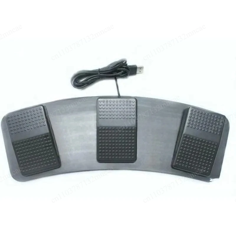 Game Shortcut Key Gaming Office Auxiliary Accessory 3-Button Foot Pedal Switch Plastic 3-Position USB Foot Button Foot-Operated