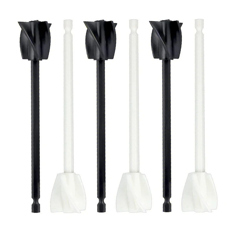 

Hot 6Pcs Epoxy Mixer Attachment For Drill, For Drilling Mixing Epoxy Painting Ceramic Glaze, 6.5Inch Length (Black, White)