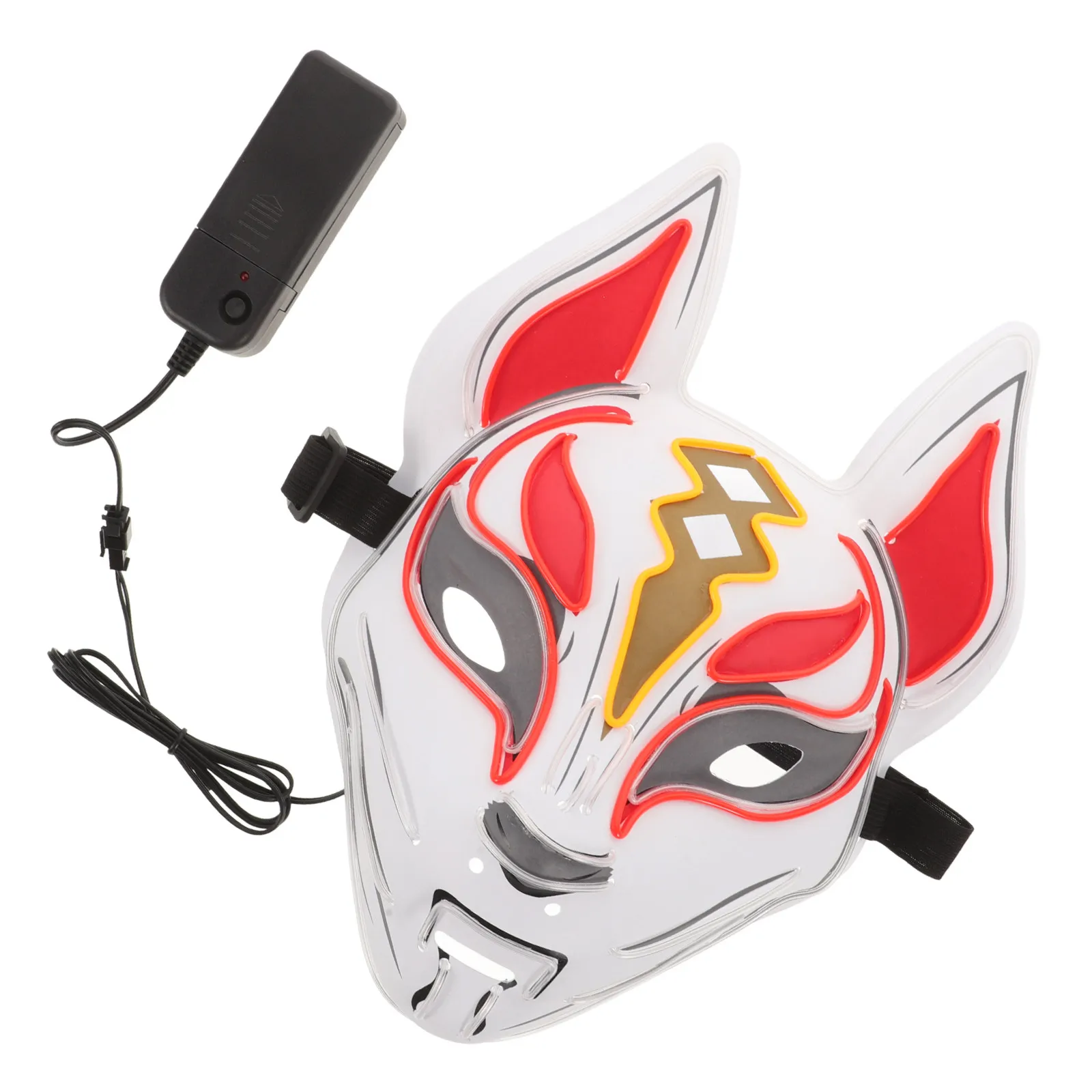 

Glowing Fox Mask Led Light Up Animal Party Mask For Halloween Cosplay Festival Carnival Masquerade Night Event Decorative