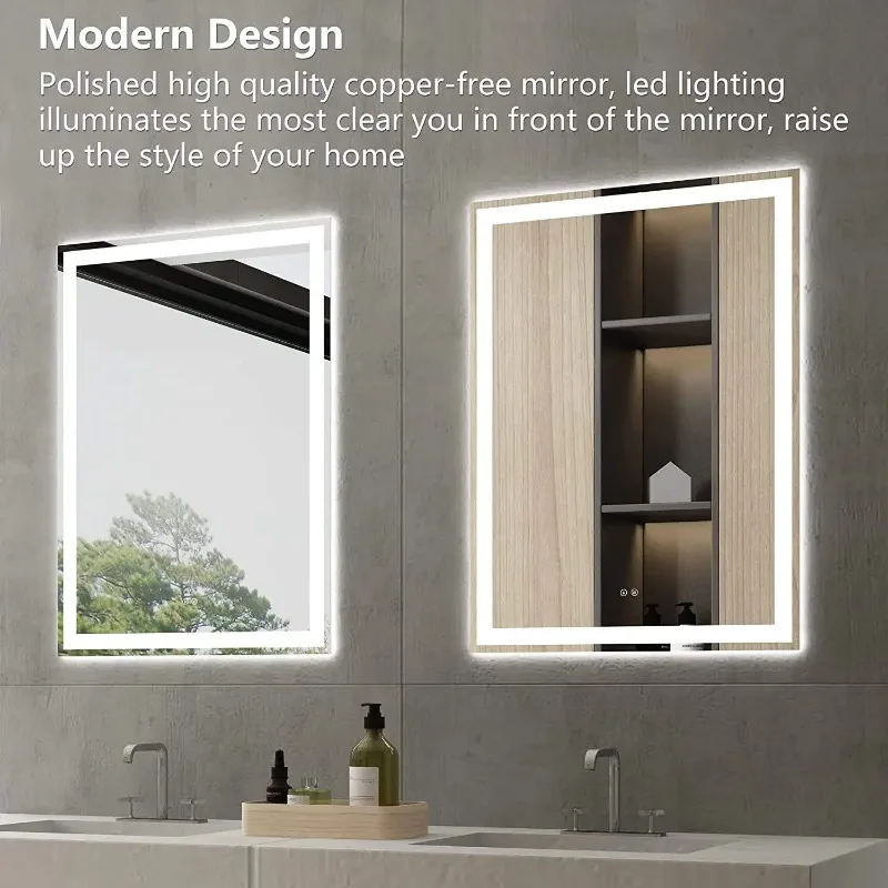 Vanity Mirror Bathroom Touch Screen Make Up Light Bathroom Led Mirror Funky Bathroom Mirrors Led Light