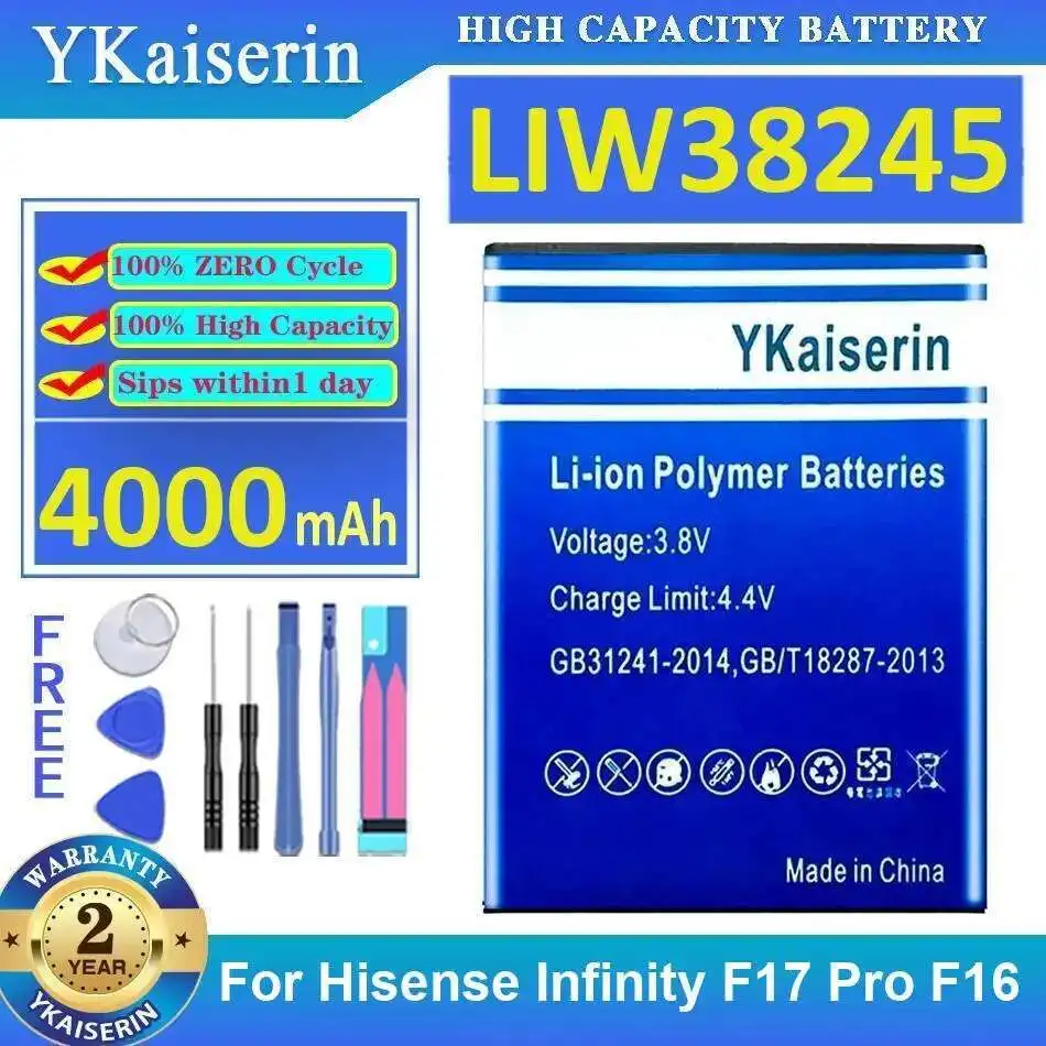 

High-Capacity Mobile Phone Battery 4000Mah LIW38245 For Hisense Infinity F17 Pro F16