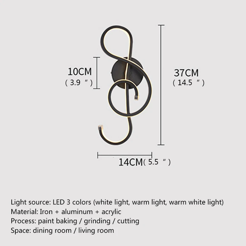 BERTH Modern Vintage Wall Lamp Creative Fashion Design LED Indoor Sconce Light for Home Living Room Bedroom Decor