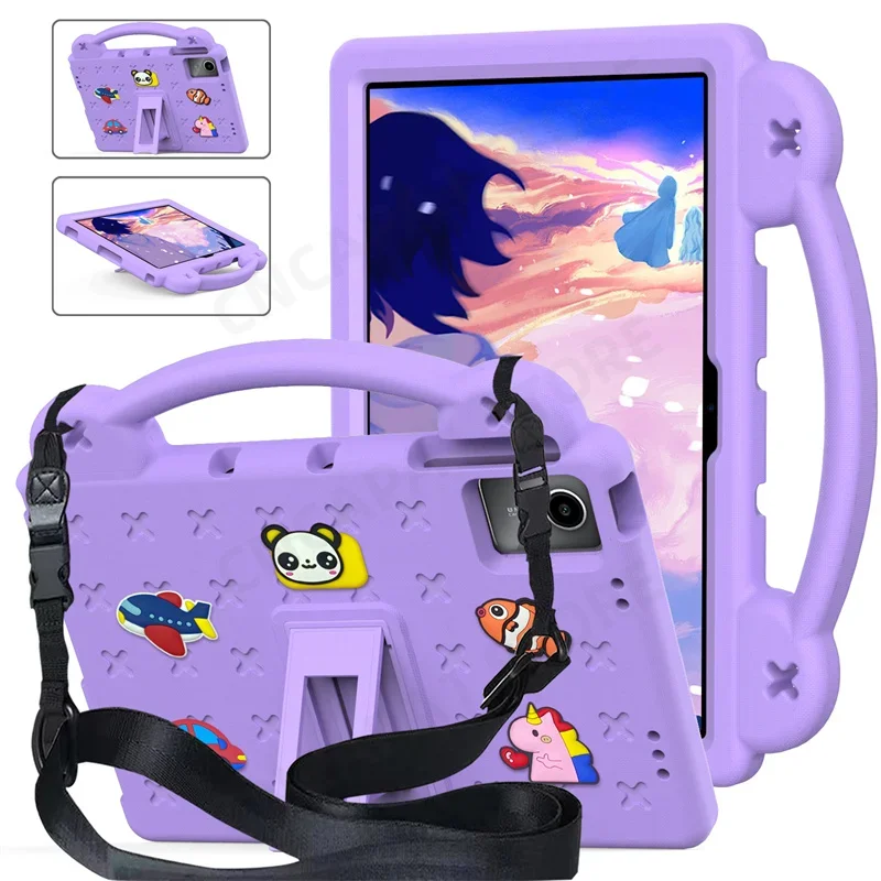 

Cute EVA Foam Funda For Doogee T30 Ultra Case 11" Tablet PC Kids Safety Portable Cover with Rear Kickstand