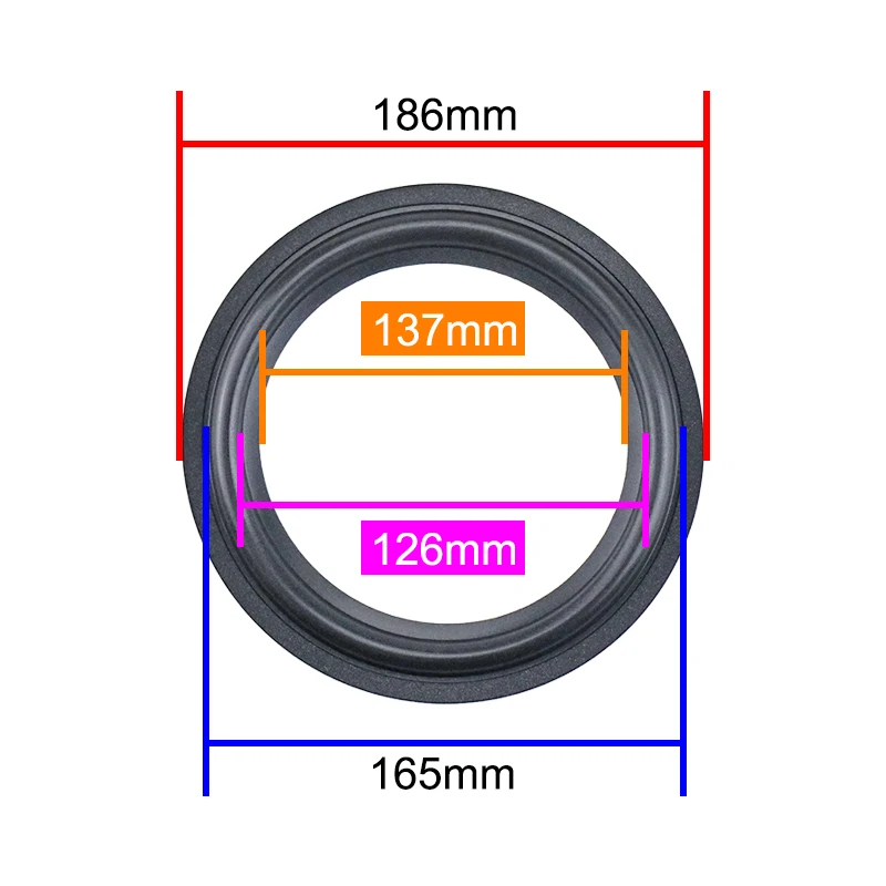 GHXAMP 8 inch 186mm Foam Repairs Edge Suspension For Audi Auto Repair Parts Door Horn Foam Side 2pcs