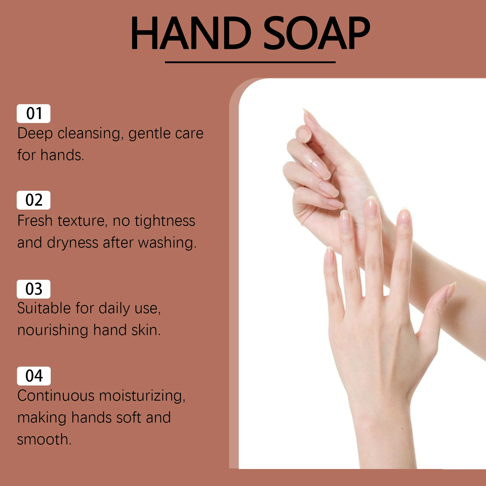 معقم لليدين مرطب ينظف ويغذي بشرة اليدين مما يتركها ناعمًا وناعمًا ومنعشًا #4