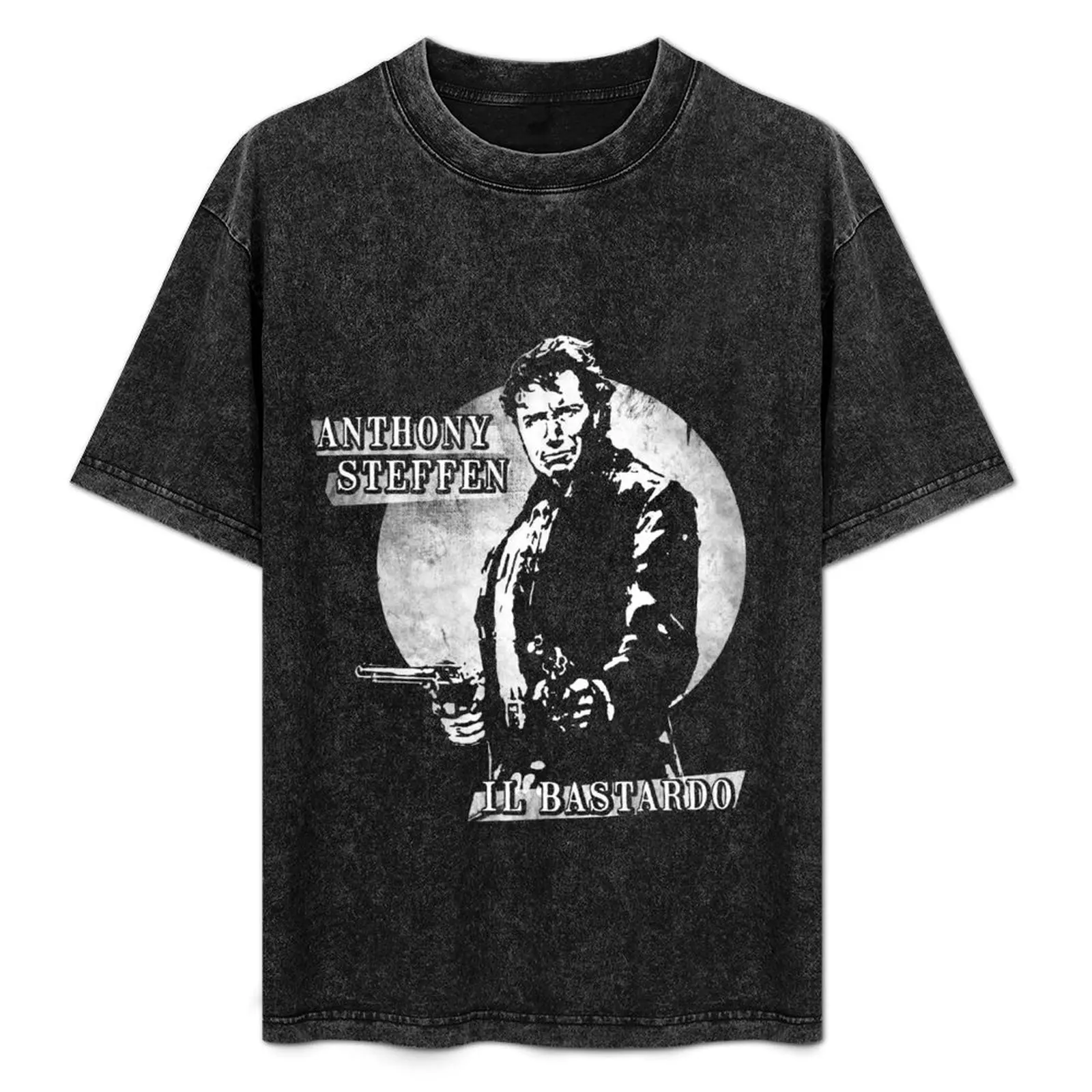 Camiseta Anthony Steffen Il Bastardo Spaghetti Western, camiseta básica de color liso para todas las estaciones