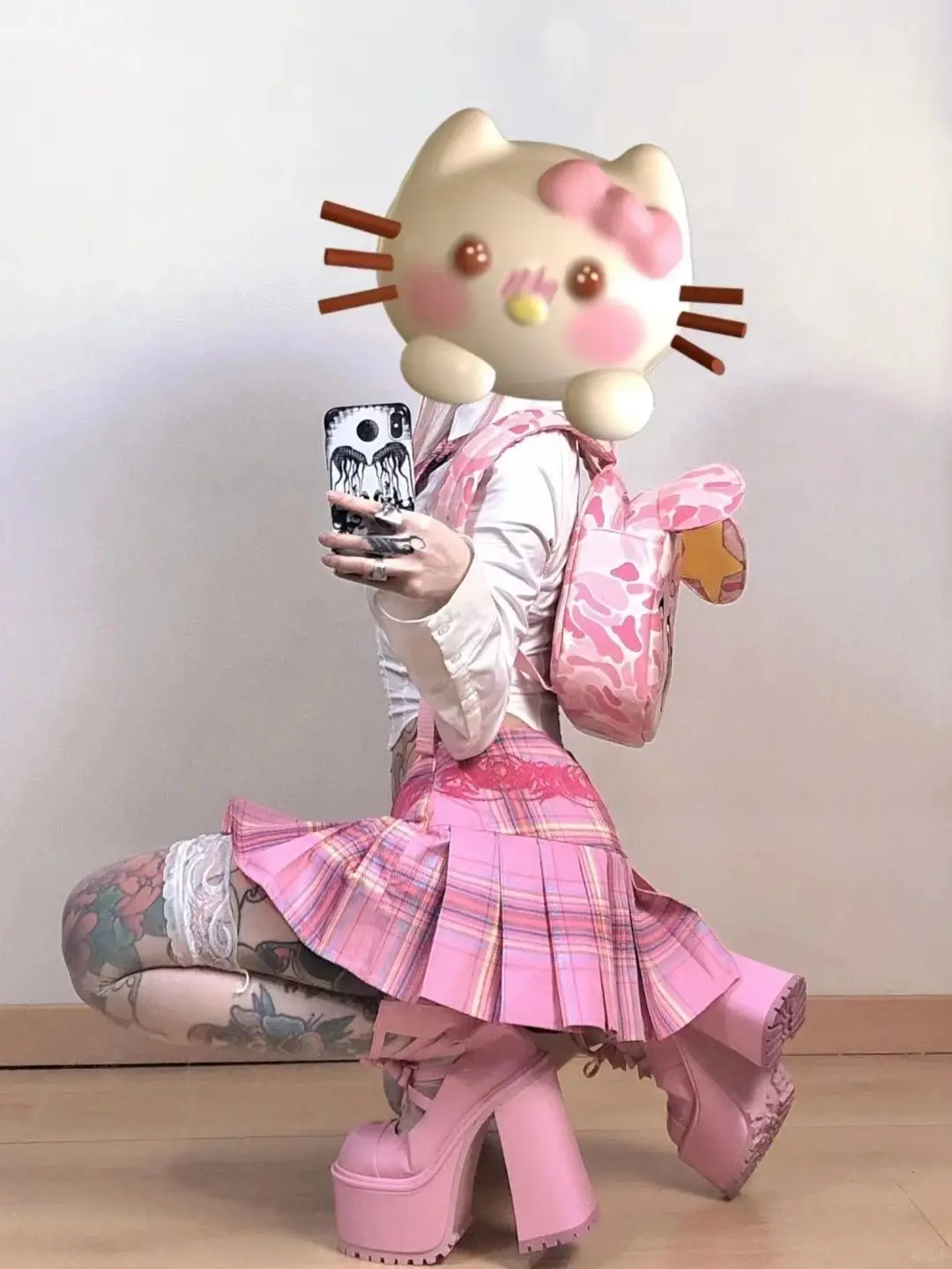 Autunno New School Style JK Uniform Sweet Spice Girl camicetta a vita alta gonna a pieghe vestito a due pezzi da donna Sexy Jk Uniform Set