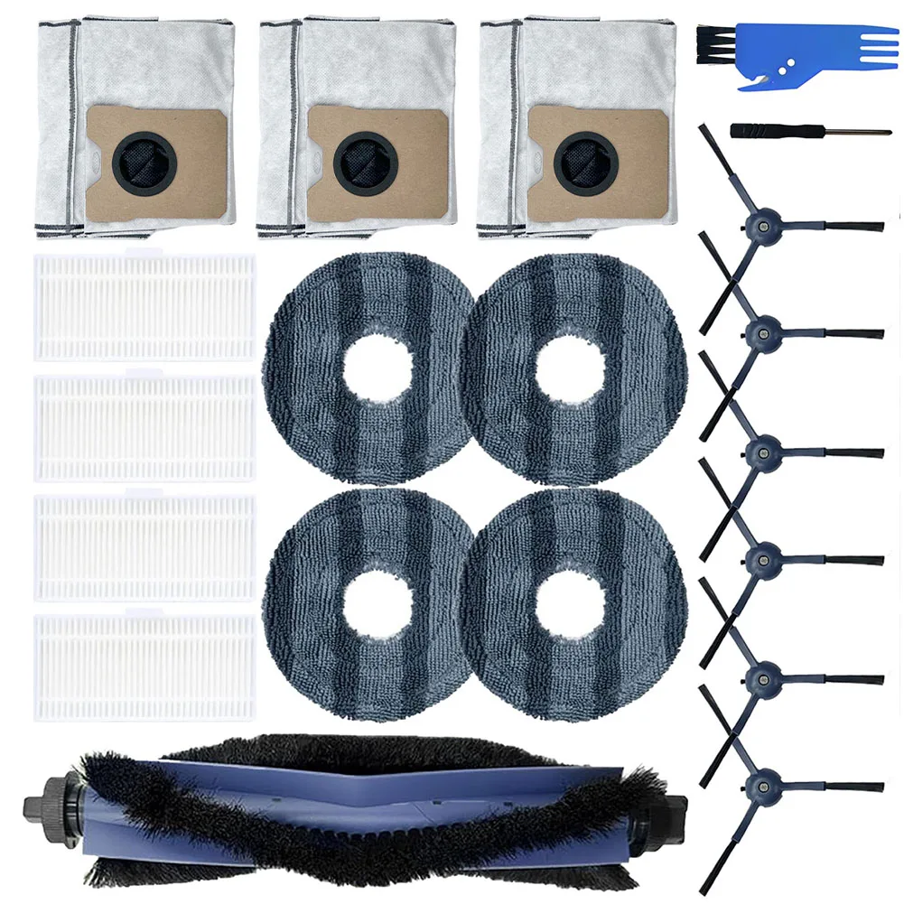 Hauptbürste Seitenbürste Filter Mopp Tuch Staubbeutel für Eufy für Omni C20 Roboter Staubsauger Zubehör