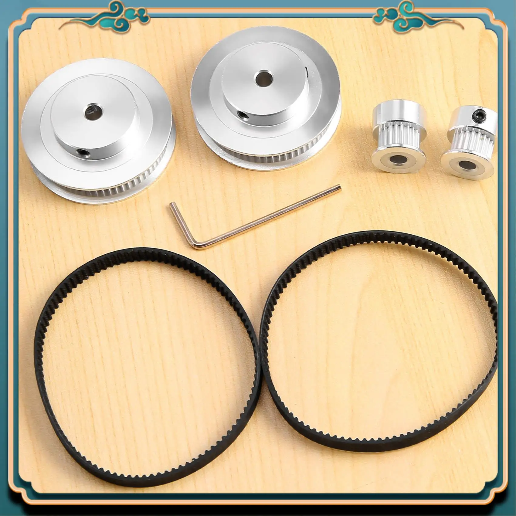 

ABJG-2 Наборы колес ГРМ 2GT, 20 и 60 зубьев, диаметр 5 мм, алюминиевый шкив ГРМ, комплект из 2 предметов, длина 200 мм, ширина ремня 6 мм