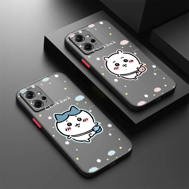 C-Chiikawas U-Usagis Cute Frosted Translucent For Redmi Note 13R 13 12 12S 12T 11 11T 11E 10 Pro Plus 5G TPU Phone Case