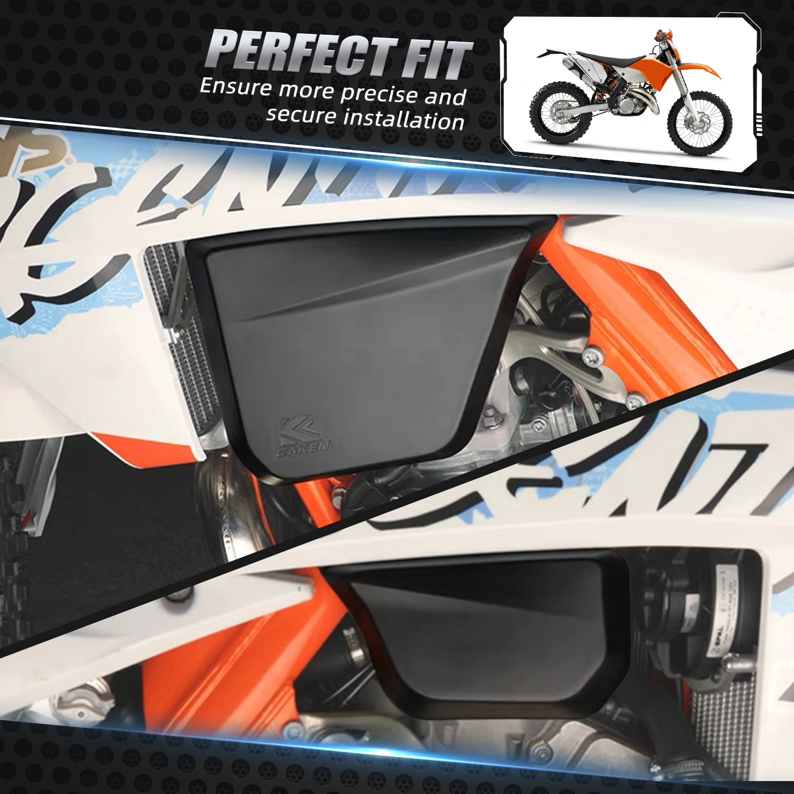 

NICECNC Motorcycle Left Right Fuel Tank Guard Cover Protector Kit For 2024 KTM EXC 300 EXC 250 EXC 150 XC 300 XC 250 2023 XC 125