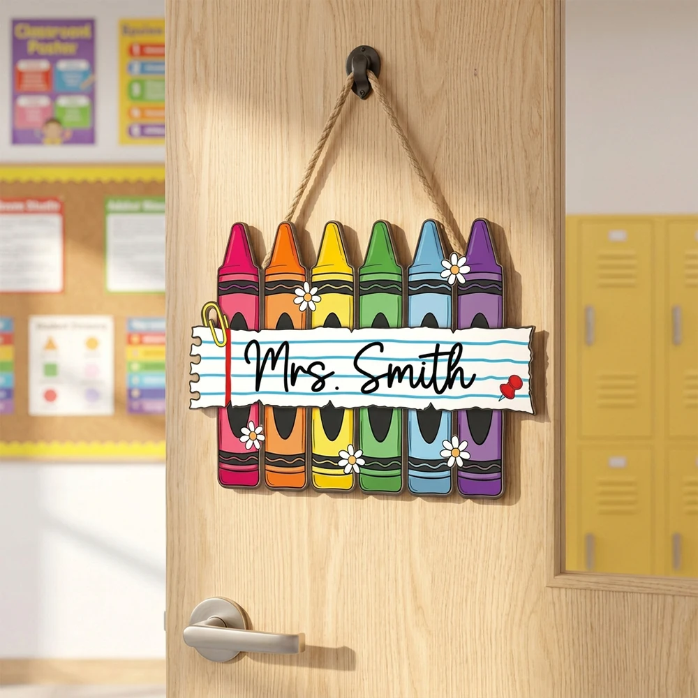 ป้ายประตูไม้แขวนสีสันสดใสพร้อม - Desk Name Plate บทวิจารณ์และราคา