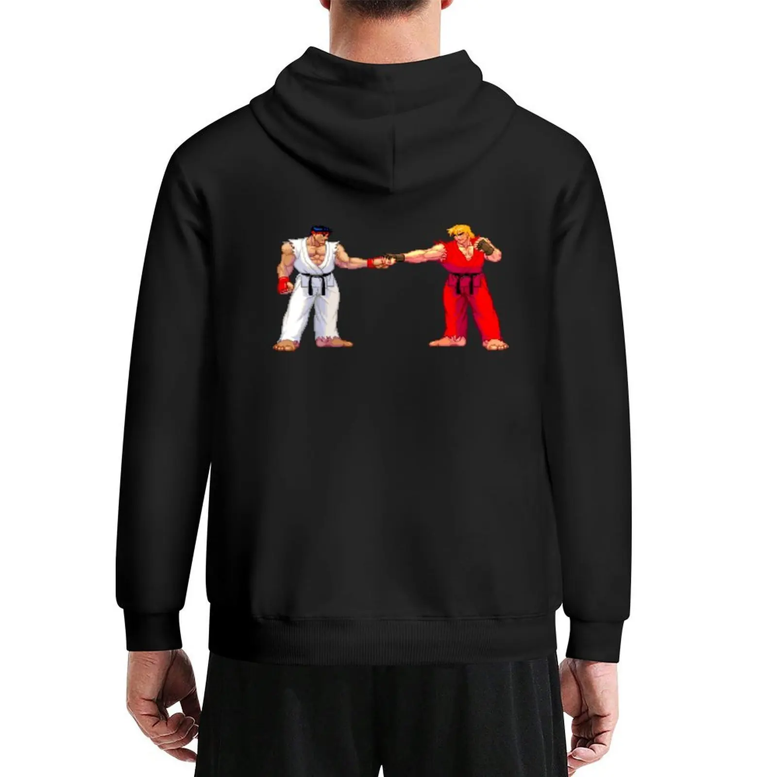 

3rd Strike Ryu and Ken fist bump Hoodie autumn new products men's coat men's winter sweater men's sweat-shirt autumn hoodie