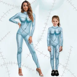 Anime Movie Sally Cosplay Costumes Halloween Matching Outfit Purim Carnival Party Stage Performance Adult Children Jumpsuit Set