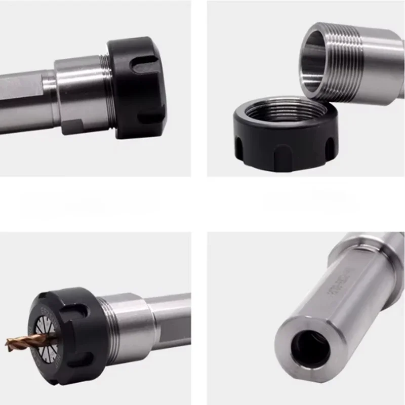 ER تمديد قضيب C10 C12 C16 C20 ER11 ER16 ER20 كوليت تشاك CNC طحن إطالة أداة الناقل