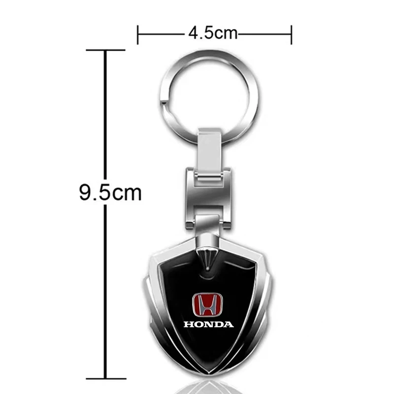 3D Metal Car Logo Key Rings Keyring Keychain For Honda Mugen Power TypeR Jazz City Civic Inspire Accord FIT HRV CRV Odyssey Jade