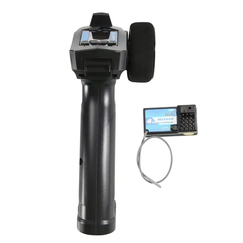 AS96-Turbo Racing 2.4G 4CH Remote System Lcd Display Radio Transmitter Remote Control With Receiver For RC Car Auto Boat