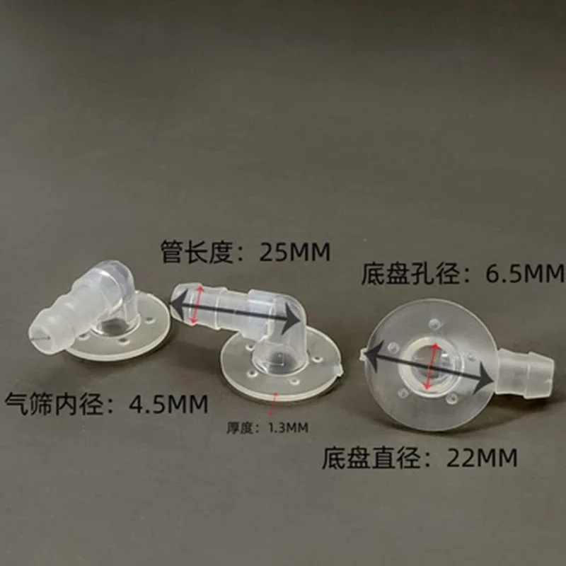 10PCS massage airbag port, foot massage accessories TPU inflatable interface angle